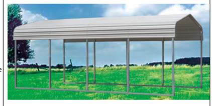 *At Meridian* New All-Steel Carport
