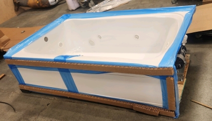 Proflo 60"&times;42" 8 Jetted Tub.. Alcove Whirlpool White..