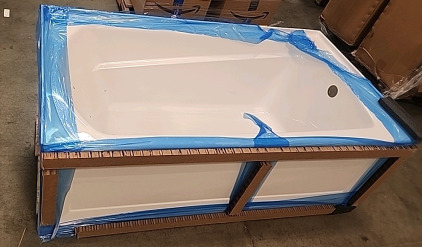 Acrylic Alcove Tub.. 60"&times;32" White..