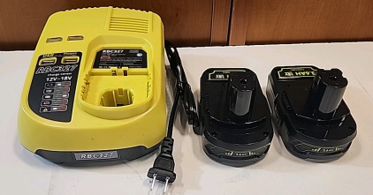 RBC327 12V-18V Charge Center... With 2 USB charging Posts and 2... 3.6Ah Batteries...