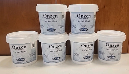 Onzen Natural Salt Water Blend... 6 Buckets.. Containing 4.4Lbs ...A Unique Blend of Natural Dead Sea Salt and Proprietary Water Clarifiers..