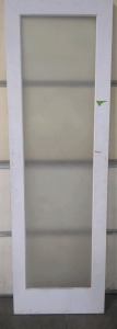 Wood and glass door 8ft x 30in