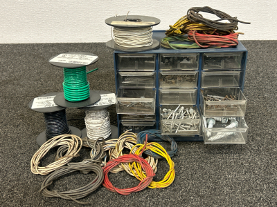 Insulated Wire And Small Parts Organizer With Hardware