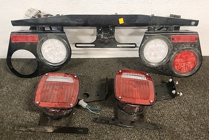 Large Truck Taillights and Bracket
