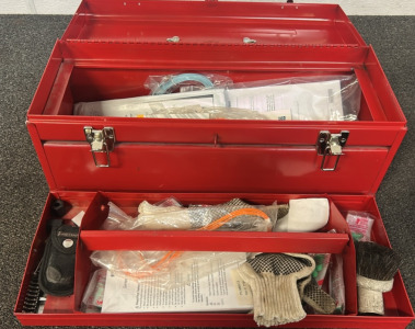 Red Carry Tool Box