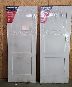 (2) Frameport Wood Stile &Rail Interior Doors.. 6'.7.7/8"x2'x6"