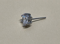 Pair Of 925 2 Carat Moissanite Stud Earrings W/ C.O.A. Warranty - 3