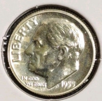 1955 PR68 Gem Proof Silver Roosevelt Dime - 3