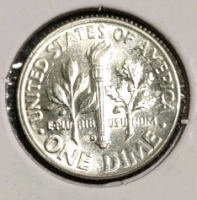 1958&D MS66FB Full Bands Gem Silver Dime - 2