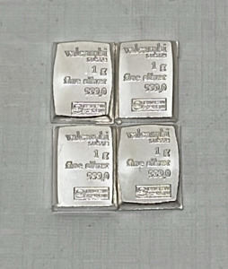 (4) 1 Gram 999.0 Fine Silver Bars
