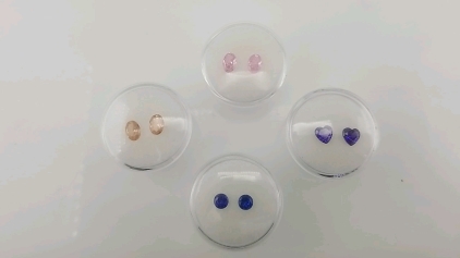 (4) Pairs of Sapphire Faceted Gemstones