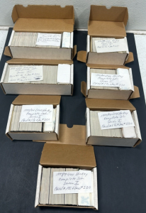 (7) Complete Vintage Hockey Sports Card Sets Including 1993-94 Leaf Hockey Series 1 and 1993-95 Leaf Hockey Series 2 (1,980 Cards)