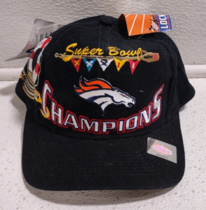Vintage Denver Broncos NFL Super Bowl XXXII Snapback Cap Logo Athletic