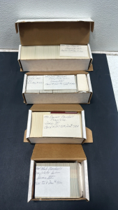 (4) Complete Various Vintage Baseball Sports Card Sets Including: 1992 Fleer Baseball Trading Cards, 1993 Leaf Baseball Series 1/Series 2, 1992 Donruss Baseball Series 2, Topps Stadium Club Baseball Series 2 (1,846 Cards)