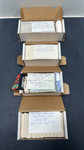 (4) Complete Various Vintage Baseball and Hockey Complete Sports Card Sets Including: 1993 Topps Baseball Series 1, 1992 Stadium Club Baseball Series 2, 1992 Donruss Baseball, 1993-94 Leaf Hockey Series 1/Series 2