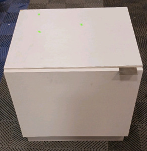(1) Gray Storage Cabinet w/ Hinged Door - 24"x22"x24"