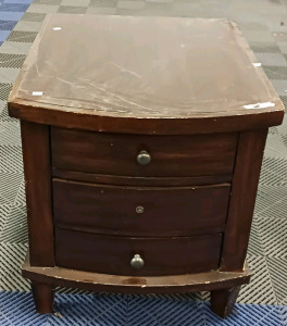 (1) Ashley Furniture End Table w/ Storage - 27"x22"x24" - T516-2