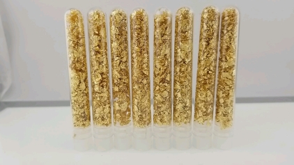(8) Vials of Gold Flakes/Leaf Gold