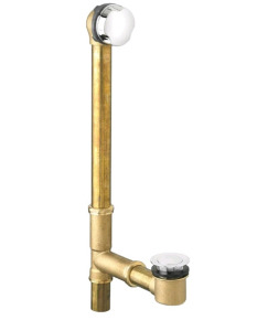 (1) American Standard 1583470.002 Universal Bathtub Drain with Rotary Knob, Large, Chrome<br/>