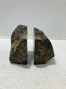 (2) Natural Stone Bookends