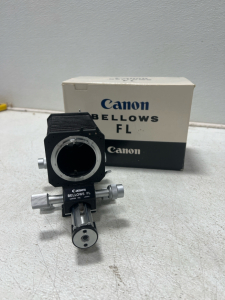 Vintage Canon Bellows FL Photography Lens Adapters Mount With Original Box
