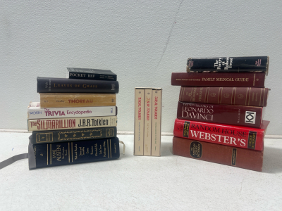 Assorted Books- Dictionaries, Classics
