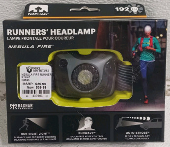 (1) Nathan Nebula Fire Runners' Headlamp - 192 Lumens