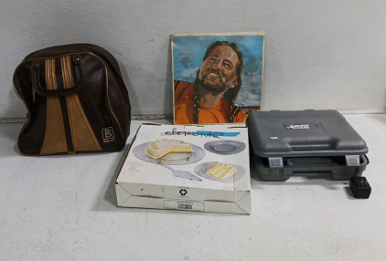 (1) Drill With Charger Name Unknown (1) Willie Nelson's Greatest Hits Album Record & More