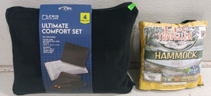 (2) Outdoor Relaxation Set - Lewis N Clark Comfort Set (1) Byer Easy Traveller Hammock