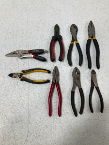(8) Assorted Pliers