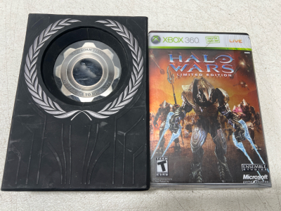 (1) Xbox 360 Halo Wars Limited Edition Set And (1) Gears Of War 3 Limited Collectors Edition
