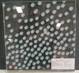 (1) Clear Glass Panel - 9/16" "Burst" Design