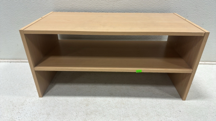 Wooden 2-Tier Shoe Storage Shelf (24&rdquo; x 11&rdquo; x 11&rdquo;)