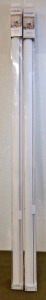 (2) GENIMO 100% Blackout Roller Shades, White, 53"W x 72"L