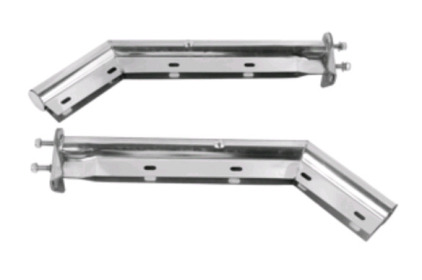 (1) Pair Of Heavy Duty Stainless Steel, 28" Semi Truck, Mud Flap Hanger Bracket Set