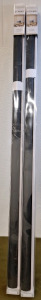 (2) GENIMO 100% Blackout Roller Shades, Black, 53"W x 72"L