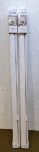 (2) GENIMO 100% Blackout Roller Shades, Grey, 34"W x 72"L