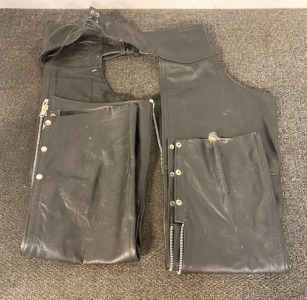Black Leather Chaps