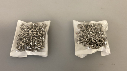 (2) Silver Toned Necklace Chains- Unverified