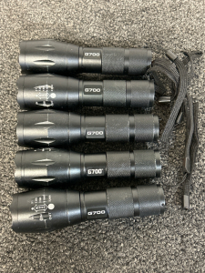 (5) Lumitact G700 Tactical Flashlights