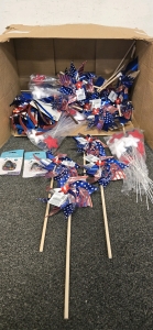 Box Of 4th Of July Spinners And Phone Loops