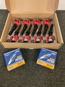 (8) Ignition Coils and (8) Spark Plugs