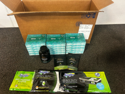 Kleenex Boxes, Powder Capsules, Swiffer Clothes