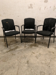 (3) Black Chairs