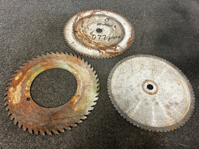(3) Saw Blades Different Sizes