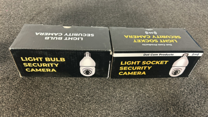 (2) Light Bulb Security Camera