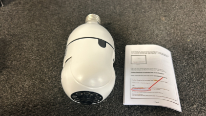 (2) Light Bulb Security Camera