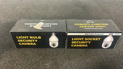 (2) Light Bulb Security Camera
