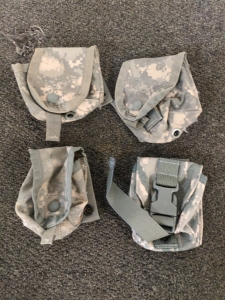 (3) ACU MOLLE Grenade Pouches and Air Force Grenade Pouch