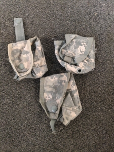 (3) ACU MOLLE Grenade Pouches